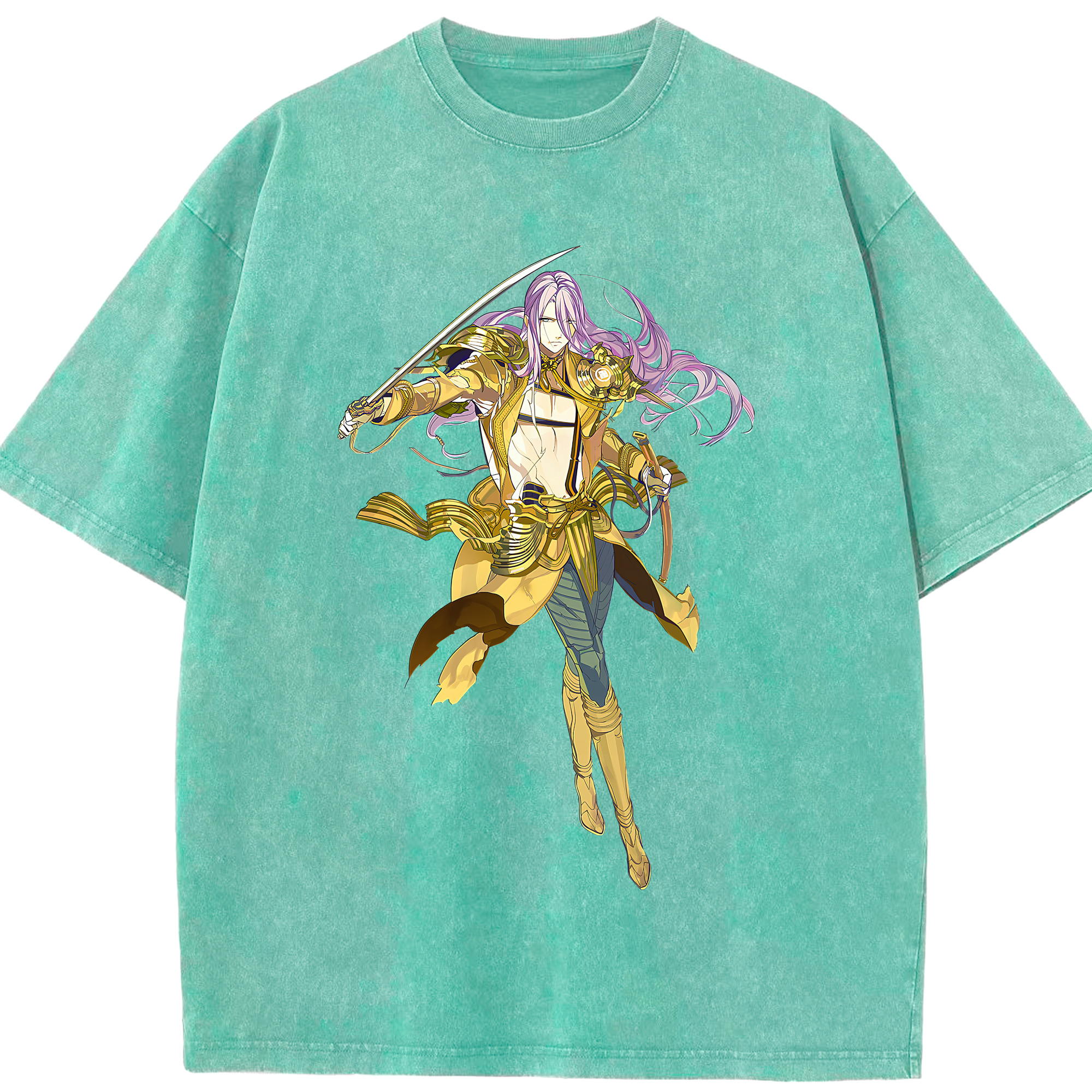 （画像用） 刀剣乱舞 Touken Ranbu 綿100% ヴィンテージ風 半袖Tシャツ（フロントプリント）
